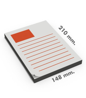 Blocs tamaño DIN A5 (148x210 mm.) 